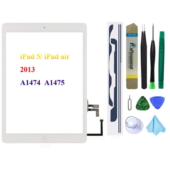 Reemplazo de pantalla táctil Dedia White para iPad 5/iPad Air