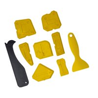 Magideal - 9X Herramienta De Acabado De Calafateo, Ángulo De Pegamento De Vidrio, Herramienta De Eliminación De Silicona Con Fugas, Herramienta De Eliminación De Amarillo