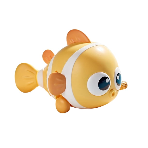 Juguetes De Baño De Peces De Cuerda Juguetes Interactivos Animales Juguetes Para Niños Niñas Bebés Niños Amarillo