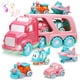thumbnail image 1 of Camión transportador de juguetes 5 en 1 con luces y sonidos para niña de 2+ años, 1 of 7
