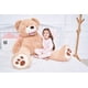 thumbnail image 4 of Peluche gigante IKASA con forma de oso de peluche, 160 cm, color marrón, 4 of 9