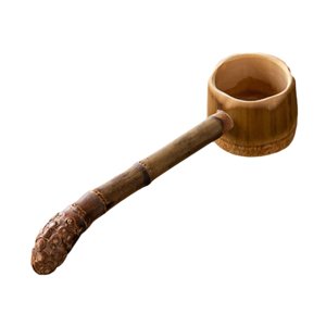 Bothyi - Cucharón De Bambú Para Agua, Cucharón Para Regar, Palas Para Agua, Achicador De Agua, Palas Para Vino De Jardín, Longitud Total 21,5 Cm