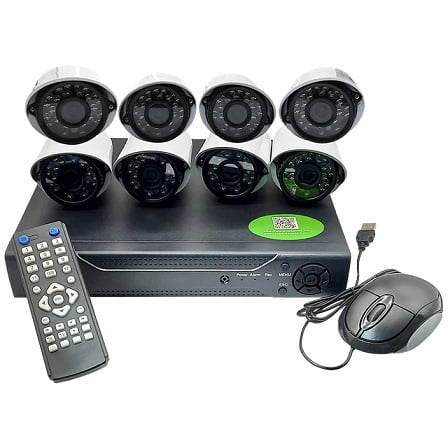Kit CCTV con 8 Cámaras Full AHD 1080p P2P