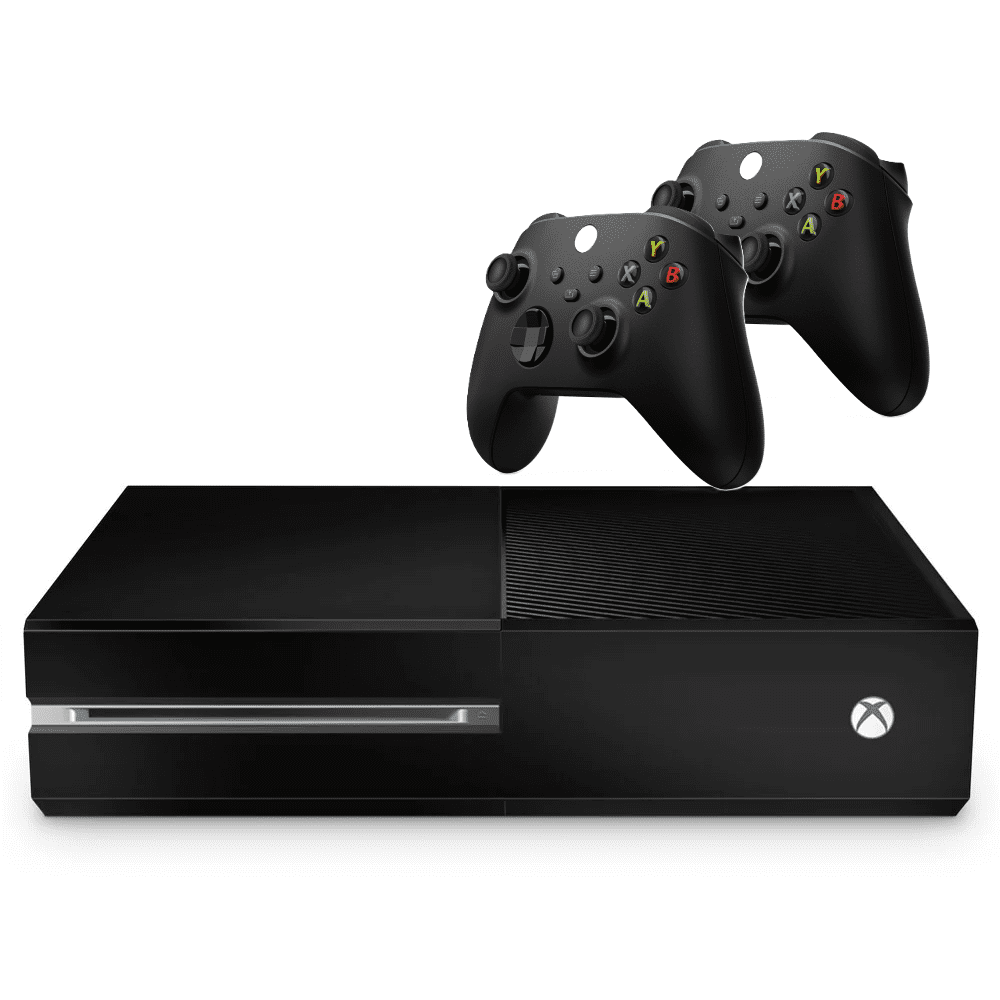 Restored Microsoft Xbox One Game Console 500gb Black With Two Retrofam Controllers (refurbished)