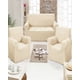 thumbnail image 4 of Set De Fundas De Sofa 3+1+1 - Diseño Cuadrille Blanco, 4 of 4