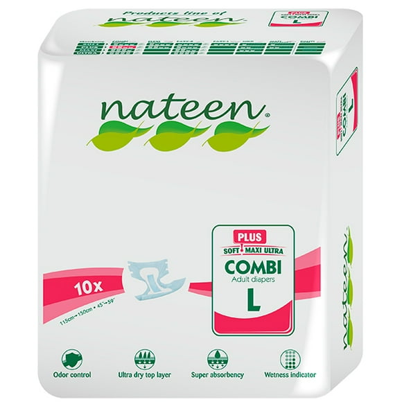 Pañales De Adulto Combi Plus L, 10 Un