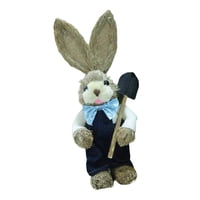 Magideal - Conejo De Pascua De Dibujos Animados, Figuras De Paja, Decoración De 35 Cm De Altura Para Jardín, Terraza, Balcón Y Todo El Interior, Exhibición De Patrón D