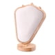 thumbnail image 1 of Expositor De Collares, Soporte Para Busto De Joyería Para Sala De Estar, Vitrina De Mesa De Cuero Sintético Blanco, 1 of 2