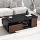 thumbnail image 2 of Extendable Coffee Table, Length Adjustable Wood Coffee Table with 2 Storage Drawers for Living Room, Large Long Rectangular Center Table, 2 of 3