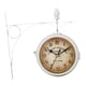 thumbnail image 3 of Reloj De Pared De 8,58 Pulgadas De Metal Redondo De Doble Cara Para Cocina, Sala Y Exterior, 3 of 3