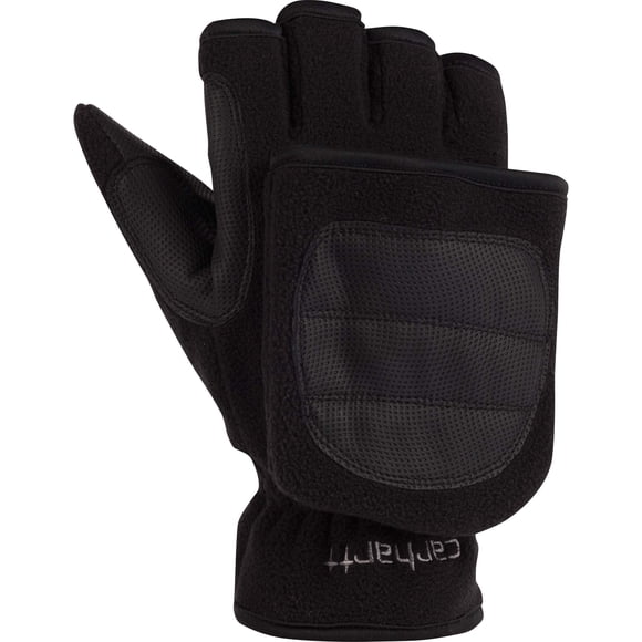 Guantes Carhartt TS Flip It para hombre, talla mediana, color negro