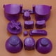 thumbnail image 2 of Juego de teclas y botones ABXYZ ucky Do para GameCube NGC (Púrpura), 2 of 2