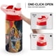 thumbnail image 4 of Mars ExpressBotella de Agua con Tapa Pop Top de Un Toque, Acero Inoxidable, a Prueba de Fugas, para Deportes, Botella Infantil rosa 12 oz, 4 of 6