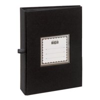 Vgo - Album Hojas Negras Con Tapa De Tela. Para Ensobrar 13X18 Cm / 100F