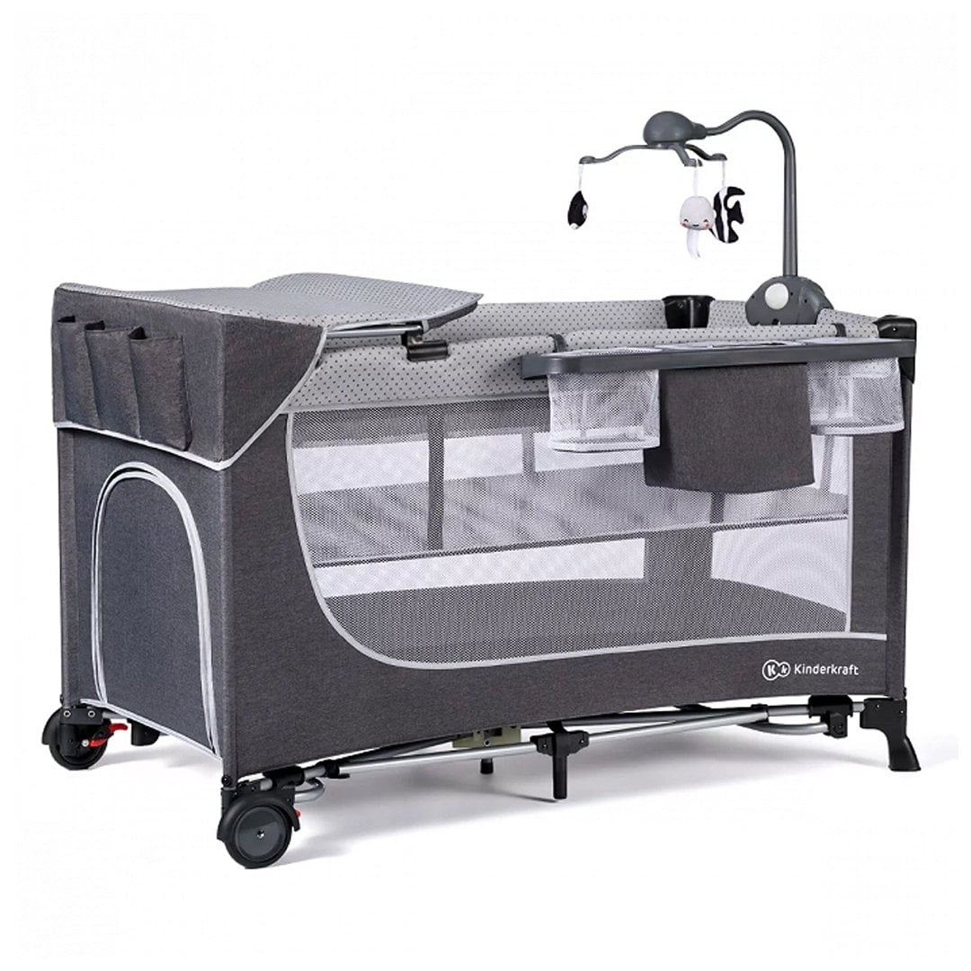 Kinderkraft - Cuna De Viaje Leody Gris