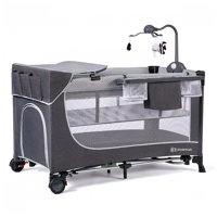 Kinderkraft - Cuna De Viaje Leody Gris