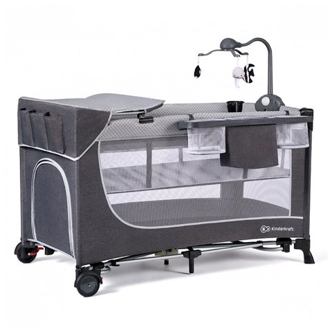 Kinderkraft - Cuna De Viaje Leody Gris