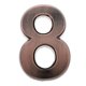thumbnail image 1 of Se?al De Número De Puerta Autoadhesiva De Plástico De Cobre Número De Dígito Numérico Pegajoso 8, 1 of 5