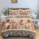 thumbnail image 1 of Egypt Comforter Duvet Cover Set for Kids Ancient Egyptian Script Pharaoh Pyramid Bedding Set Egypt Tribal Quilt Cover, 1 of 5