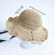 thumbnail image 5 of Gorra De Playa De Ala Ancha Con Sombrero De Paja Para Mujer Color Beige, 5 of 7