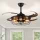 thumbnail image 1 of Ventilador de techo Siljoy 122 cm negro con control remoto 120 V, 1 of 9