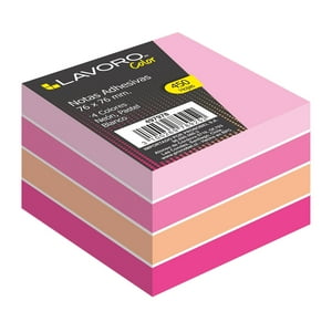 Nota Adhesiva 76X76 Mm Rosado Lavoro