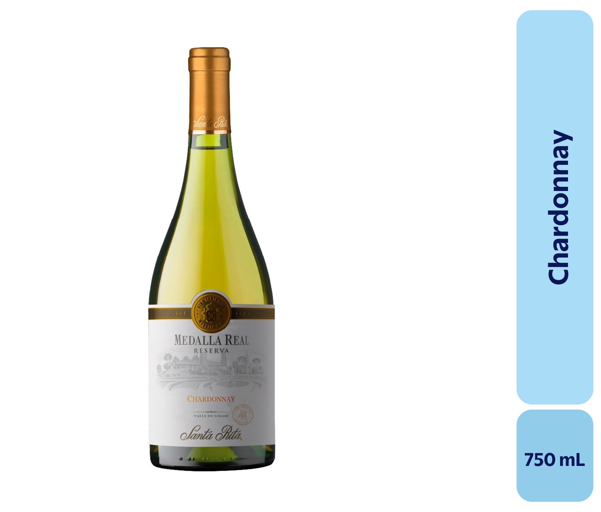 Vino Chardonnay Botella 750 mL Medalla Real