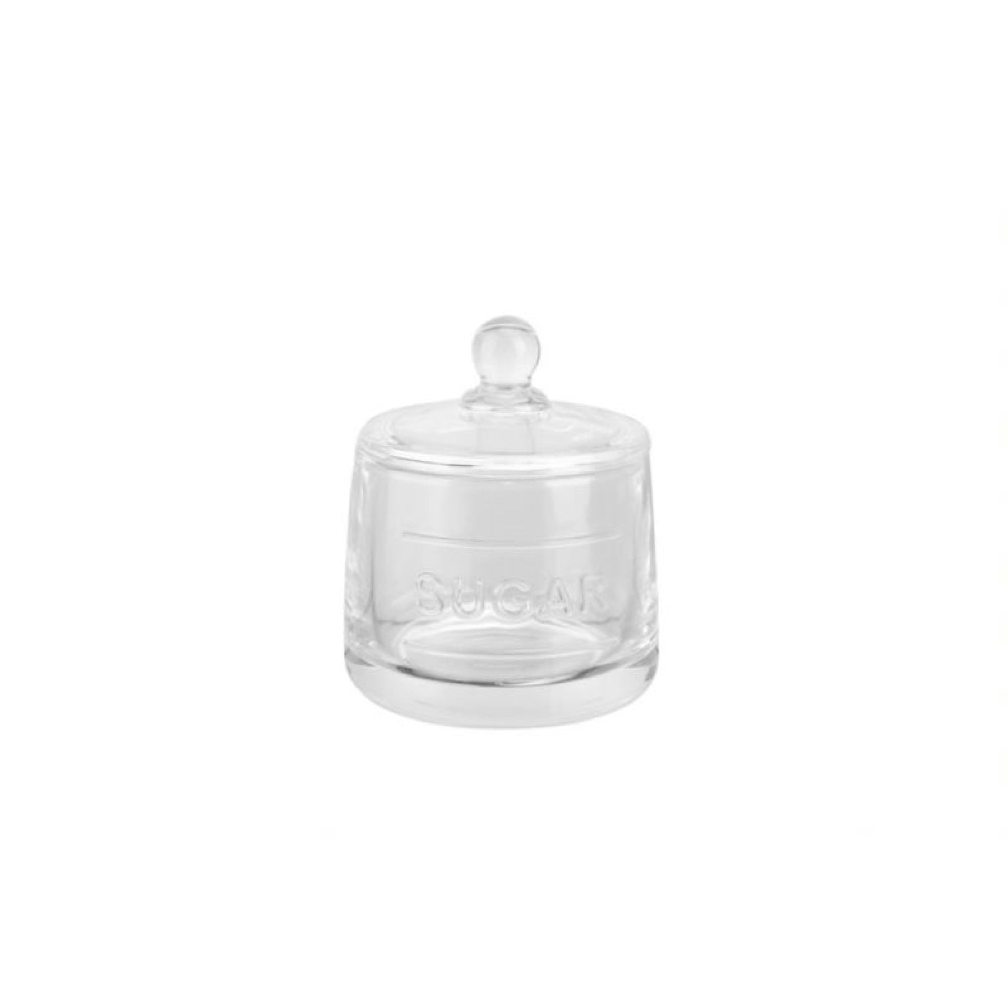 Azucarero Emboss Vidrio 10.3x9.1 Cm 1 Pieza Transparente 1 Un Mainstays