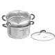 thumbnail image 1 of Steamer Pots Sunhouse, acero inoxidable, 3 litros, 2 niveles, con tapa, 1 of 9