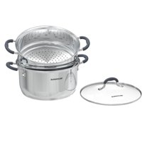 Steamer Pots Sunhouse, Acero Inoxidable, 3 Litros, 2 Niveles, Con Tapa