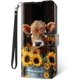 thumbnail image 1 of Funda cartera Motorola Edge 2022 bloqueo RFID diseño gato durmiendo flores, 1 of 7