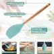 thumbnail image 3 of Juego de 2 utensilios de cocina de silicona con mango de madera, antiadherentes y resistentes al calor., 3 of 5