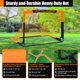 thumbnail image 3 of Portería de fútbol FITPARNER 183x110 cm, paquete de 2, naranja/negro, 3 of 9