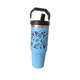 thumbnail image 1 of Vaso Térmico Celeste 900ml diseño Floral elegante| Acero Inoxidable, 1 of 2