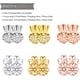 thumbnail image 3 of 6 pares de elevadores de pendientes ajustables, hipoalergénicos y seguros. Fáciles de usar, ideales para orejas caídas (chapados en oro, plata de ley, oro rosa, estilo corona y trébol)., 3 of 7