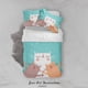 thumbnail image 2 of Juego de Funda Nórdica Milsleep Estampado de Gato y Animales de Dibujos Animados 3D, 2 of 3