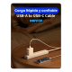 thumbnail image 2 of Cable hoco x51 data tipo c a tipo c 100w 1m Blanco, 2 of 3
