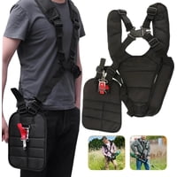 Genérica - Arnés Premium Acolchado Desmalezador Corta Cesped Orilladora Negro