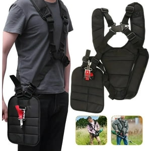 Genérica - Arnés Premium Acolchado Desmalezador Corta Cesped Orilladora Negro