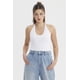 thumbnail image 1 of Polera Peto Mujer Halter Liso Crop Blanco, 1 of 4