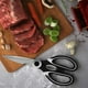 thumbnail image 3 of Tijeras de cocina ultra afiladas y resistentes, aptas para lavavajillas, de acero inoxidable, multifunción, para pollo, carne, hierbas y verduras. Tijeras de cocina premium resistentes., 3 of 6