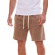 thumbnail image 1 of Pantalones Cortos de Verano para Hombre INSPIRE CHIC Lavado Vintage Desgastado Sólido con Cintura de Cordón M Marrón, 1 of 5