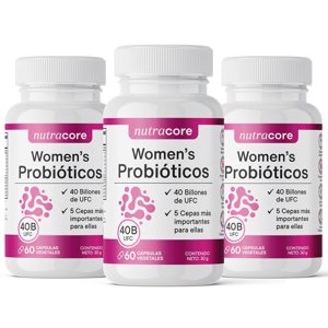 Probióticos Mujer Salud Vaginal 40 Billones - Pack 3X60 Cápsulas Vegetales | Nutracore