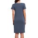 thumbnail image 3 of INSPIRE CHIC Camisón de Mujer Modal Vestido de Noche Elástico Cuello en V Mangas Cortas Suave Ligero Cintura Plisada Ropa de Casa S Azul, 3 of 6