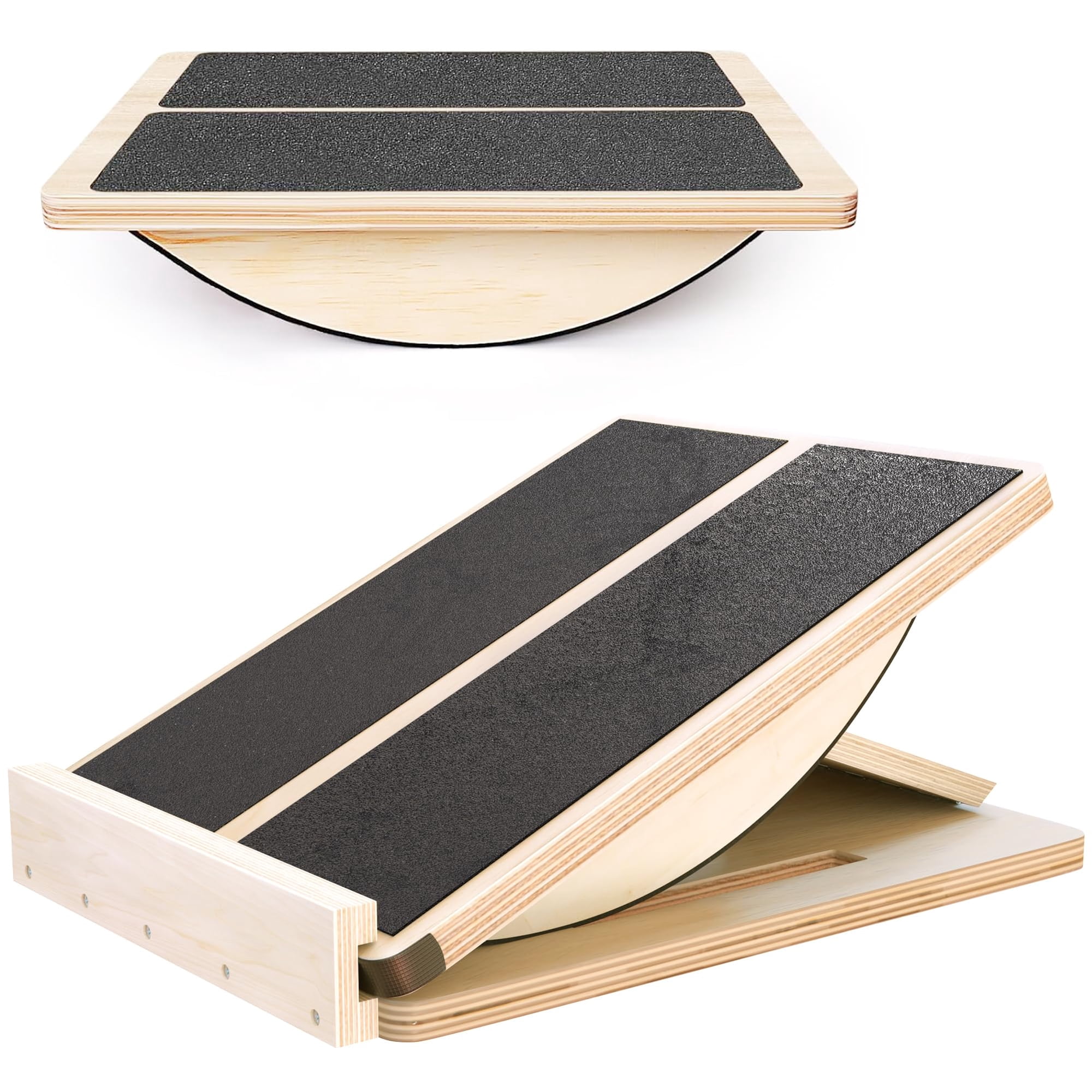 Tabla Inclinada Y De Equilibrio De Madera Ajustable Mucitagf, 3 Ángulos