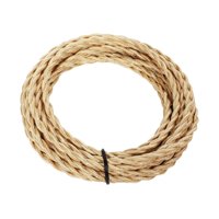 Magideal - Cable De Luz Colgante, Accesorio De Iluminación, Cable Diy 5M Vintage Con Cuerda De Cáñamo, Cable De Lámpara, Cable De Lámpara Para Industrial, Granja Oro