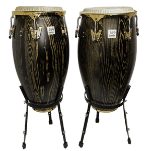 Tumbao Percussion - Set Conga 11.75 & 12.5Xh30'' Ébano + Stand
