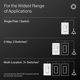 thumbnail image 5 of Interruptor regulador Lutron ST-PRO-N-WH blanco 250W LED, 5 of 9