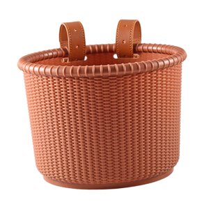 Ioensy - Cesta De Mimbre Para Bicicleta Para Niños, Cesta De Ciclismo Duradera Tejida Para Niños Y Niñas, Color Marrón
