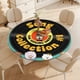 thumbnail image 4 of La morsa cantante-theme Fitted Round Tablecloths Elastic Edged Table Covers Waterproof Table Cloth for Kitchen Holiday Party Tables Decor 120cm, 4 of 6